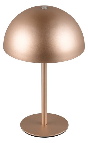 Lampada da tavolo LED color bronzo con paralume in metallo (altezza totale 21 cm) Munoz – Reality