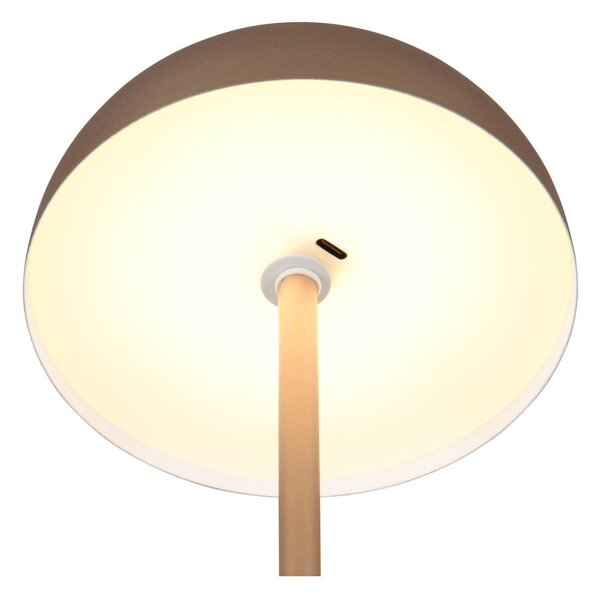 Lampada da tavolo LED color bronzo con paralume in metallo (altezza totale 21 cm) Munoz – Reality