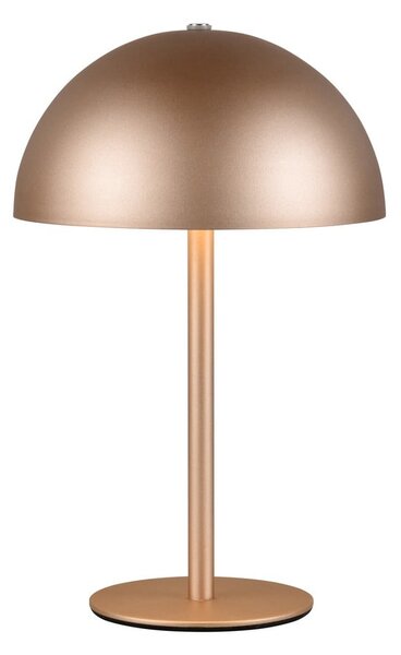 Lampada da tavolo LED color bronzo con paralume in metallo (altezza totale 21 cm) Munoz – Reality