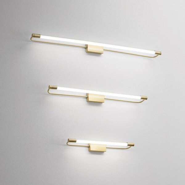 Fabas Luce Applique LED Rapallo, ottone, IP44, 60 cm Rapallo, Ottone / Oro, Corridoio, Metallo, Moderno, Applique