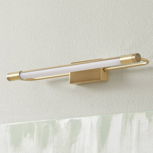 Fabas Luce Applique LED Rapallo, ottone, IP44, 40 cm Rapallo, Ottone / Oro, Corridoio, Metallo, Moderno, Applique
