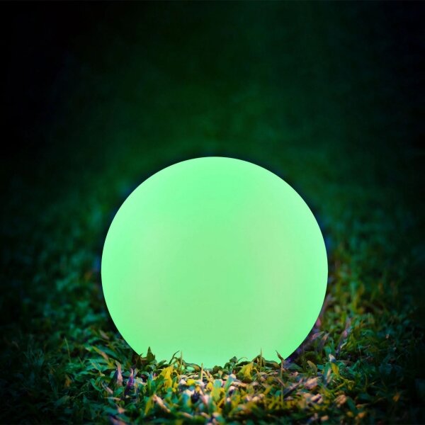 LED RGBW Lampada solare BALL LED/3,7V 1500 mAh diametro 50 cm IP65 + telecomando