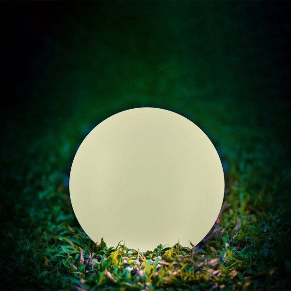 LED RGBW Lampada solare BALL LED/3,7V 1500 mAh diametro 50 cm IP65 + telecomando