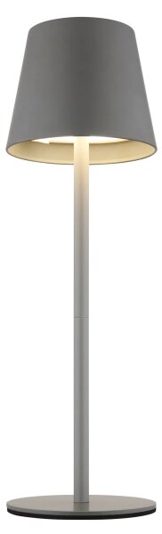 Globo 58488G-LED Lampada da tavolo VANNIE dimmerabile a sfioramento, ricaricabile, per esterni 3W/5V IP54 1800mAh grigia