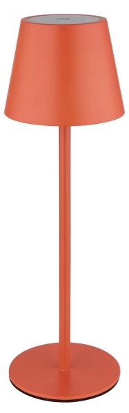 Globo 58488R-LED Lampada da tavolo VANNIE dimmerabile a sfioramento, ricaricabile, per esterni, 3W/5V, IP54, 1800mAh, rossa