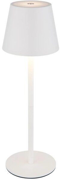 Globo 58488W - Lampada da tavolo LED per esterni VANNIE 3 in 1, dimmerabile a sfioramento e ricaricabile, 3W/5V, IP54, bianca