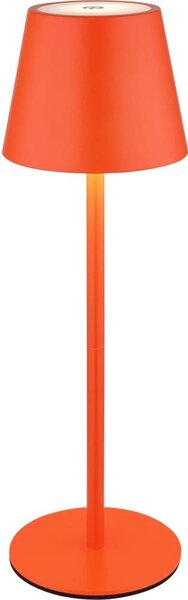 Globo 58488R-LED Lampada da tavolo VANNIE dimmerabile a sfioramento, ricaricabile, per esterni, 3W/5V, IP54, 1800mAh, rossa
