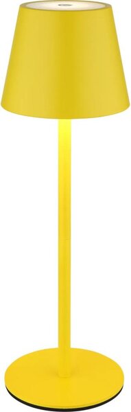 Globo 58488Y-LED Lampada da tavolo VANNIE dimmerabile touch ricaricabile per esterni 3W/5V IP54 1800mAh gialla
