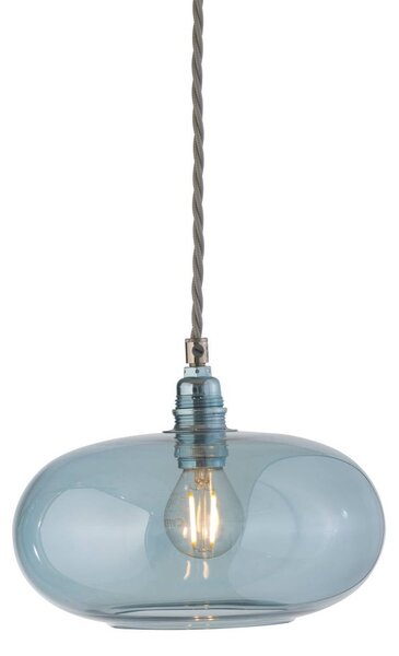 EBB & FLOW Lampada a sospensione in vetro Horizon, dimmerabile, Blu, Soggiorno / Sala da pranzo, Vetro, Scandinavo, Lampada a sospensione