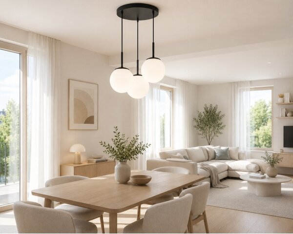 Brilagi - Lampadario su cavo MILO 3xE27/60W/230V nero