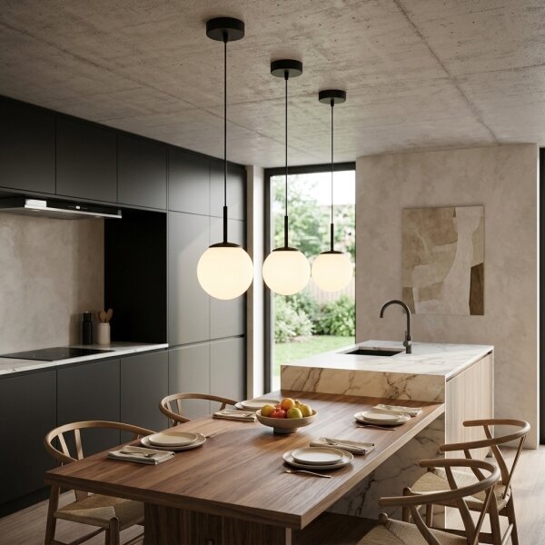 Brilagi - Lampada a sospensione con cavo MILO 1xE27/60W/230V nera