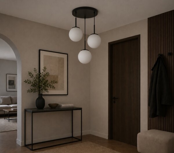 Brilagi - Lampadario su cavo MILO 3xE27/60W/230V nero