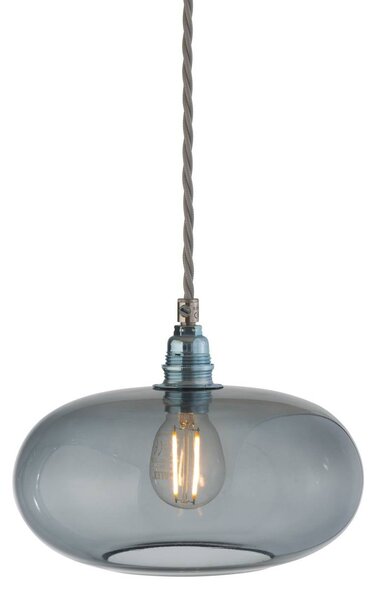 EBB & FLOW Lampada a sospensione in vetro Horizon, dimmerabile, Alluminio / Grigio / Zincato, Soggiorno / Sala da pranzo, Vetro, Scandinavo, Lampada a sospensione