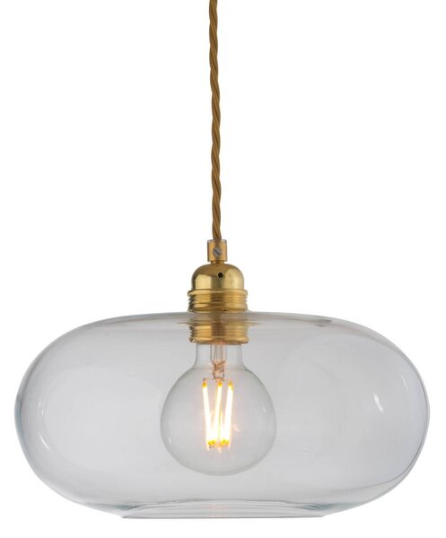 EBB & FLOW Lampada a sospensione in vetro Horizon, dimmerabile, Chiaro / Trasparente, Soggiorno / Sala da pranzo, Vetro, Scandinavo, Lampada a sospensione