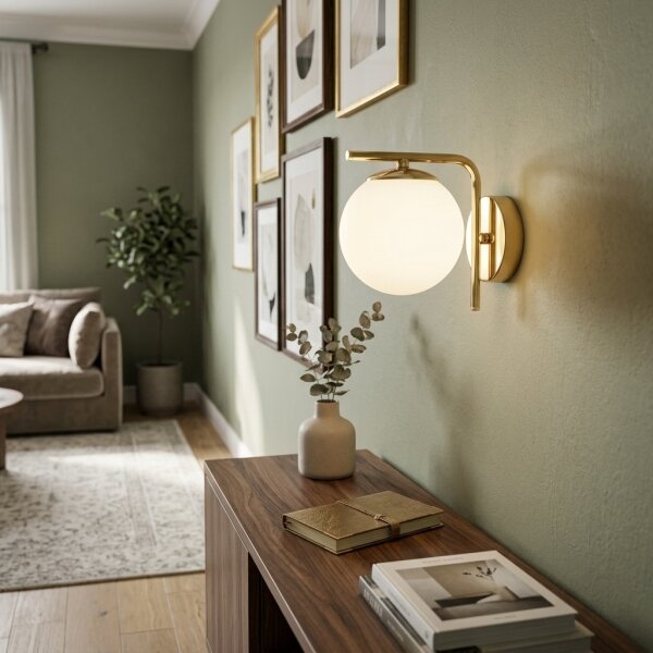 Brilagi - Lampada da parete MILO 1xE27/60W/230V dorata