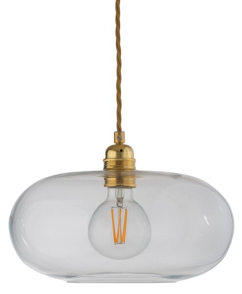 EBB & FLOW Lampada a sospensione in vetro Horizon, dimmerabile, Chiaro / Trasparente, Soggiorno / Sala da pranzo, Vetro, Scandinavo, Lampada a sospensione