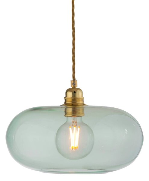 EBB & FLOW Lampada a sospensione in vetro Horizon, dimmerabile, Verde, Soggiorno / Sala da pranzo, Vetro, Scandinavo, Lampada a sospensione