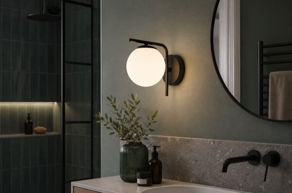Brilagi - Lampada da parete MILO 1xE27/60W/230V nera