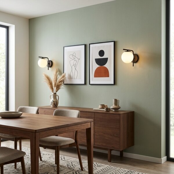 Brilagi - Lampada da parete MILO 1xE27/60W/230V nera