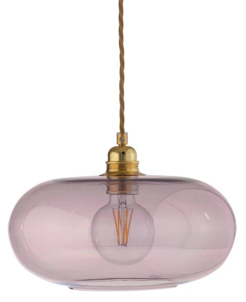EBB & FLOW Lampada a sospensione in vetro Horizon, dimmerabile, Violetto / Fucsia / Rosa, Soggiorno / Sala da pranzo, Vetro, Scandinavo, Lampada a sospensione