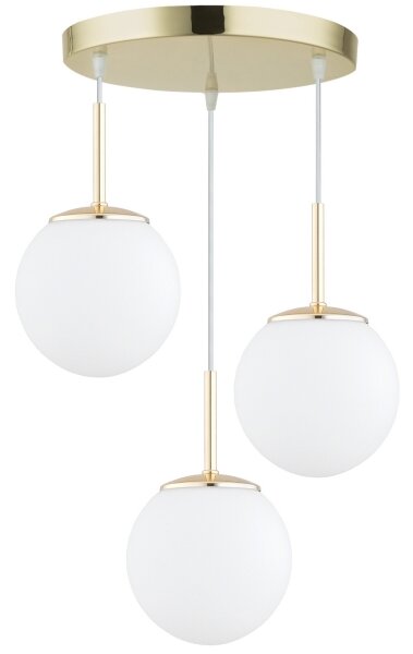 Brilagi - Lampadario sospeso con cavo MILO 3xE27/60W/230V dorato