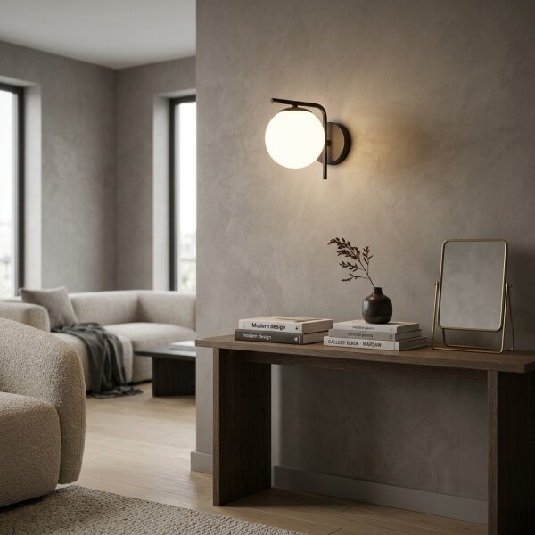 Brilagi - Lampada da parete MILO 1xE27/60W/230V nera