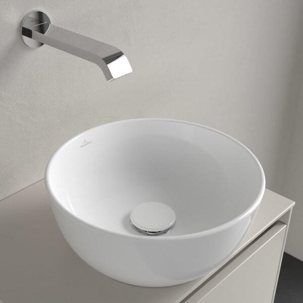 V&B Artis lavabo da appoggio d 32,5 cm, rd, senza foro per rubinetto, senza sfioratore, we. C+