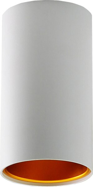 Plafoniera LED a plafone downlight rotondo 6,5W GU10 6500K bianco freddo luce diurna alluminio bianco e oro