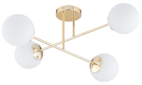 Brilagi - Lampadario da soffitto MILO 4xE27/60W/230V dorato