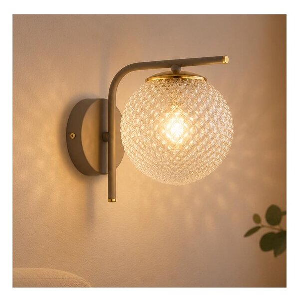 Brilagi - Lampada da parete STELLA 1xE27/60W/230V beige/oro