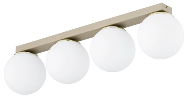 Brilagi - Plafoniera a faretti MILO 4xE27/60W/230V beige/dorato