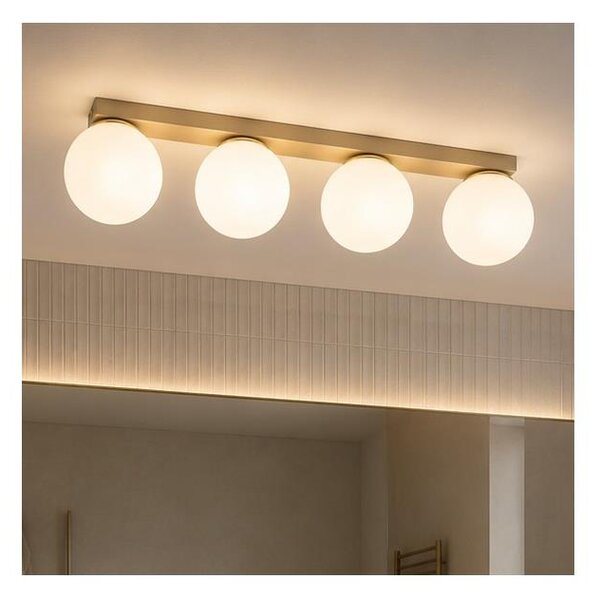 Brilagi - Plafoniera a faretti MILO 4xE27/60W/230V beige/dorato