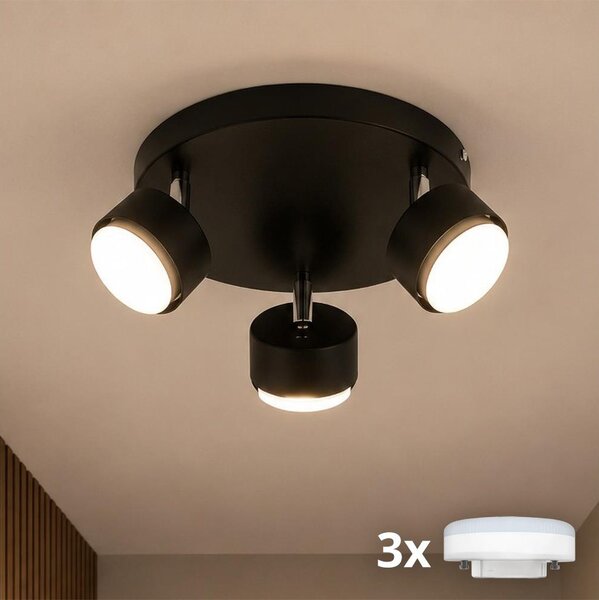 Brilagi - Faretto LED MONO 3xGX53/30W/230V nero
