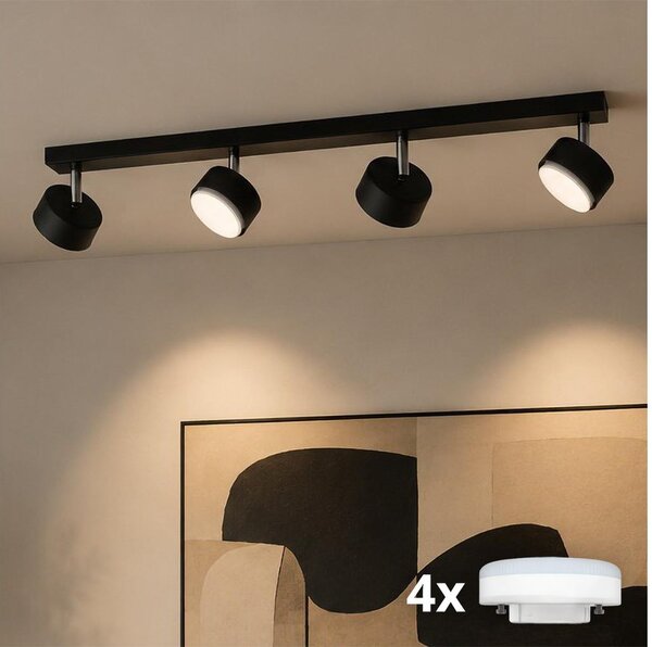 Brilagi - Faretto LED MONO 4xGX53/30W/230V nero