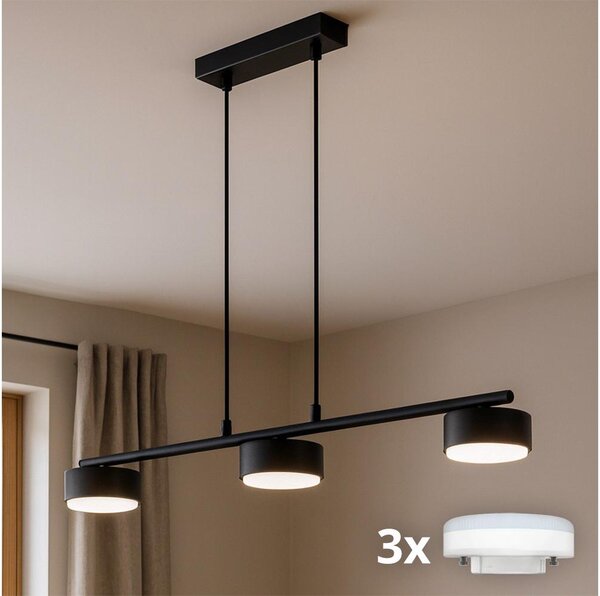 Brilagi - Lampada a sospensione LED su cavo MONO 3xGX53/30W/230V nero