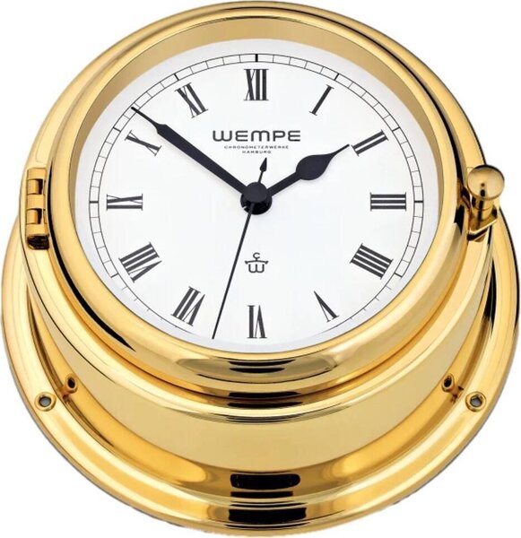 Wempe - CW310012 - Orologio da nave al quarzo - 150 mm - Ottone - Numeri romani - BREMEN II