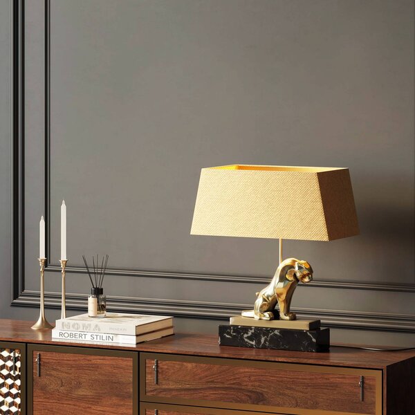 Lampada da comodino design paralume nero BRISTON