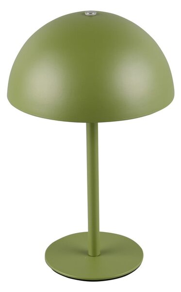 Lampada da tavolo LED verde con paralume in metallo (altezza totale 21 cm) Munoz – Reality