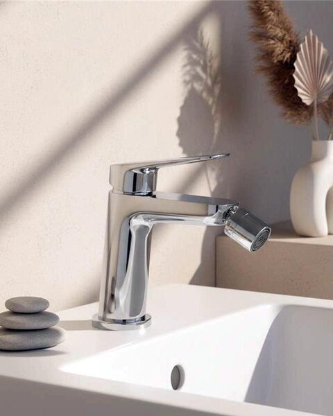 Miscelatore bidet Totem in ottone cromo