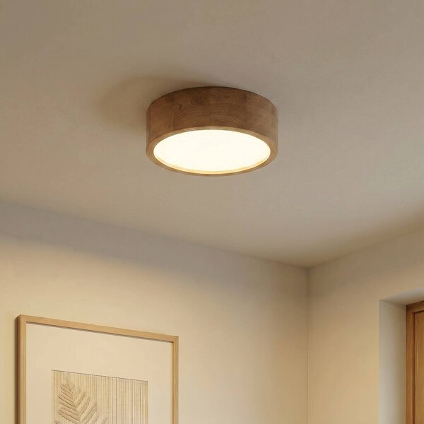 Plafoniera soffitto Deep TEMAR LIGHTING, dimmerabile, Legno chiaro, Soggiorno / Sala da pranzo, Legno, Moderno, Plafoniera