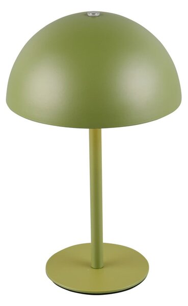 Lampada da tavolo LED verde con paralume in metallo (altezza totale 21 cm) Munoz – Reality