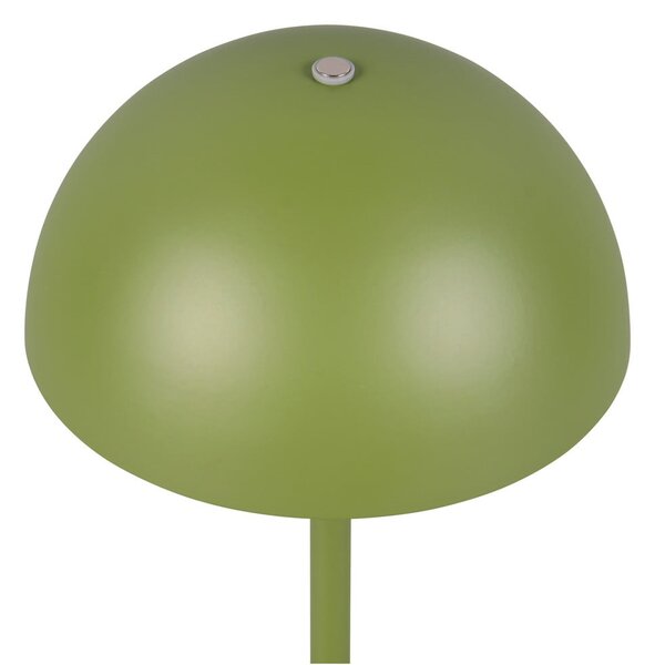 Lampada da tavolo LED verde con paralume in metallo (altezza totale 21 cm) Munoz – Reality