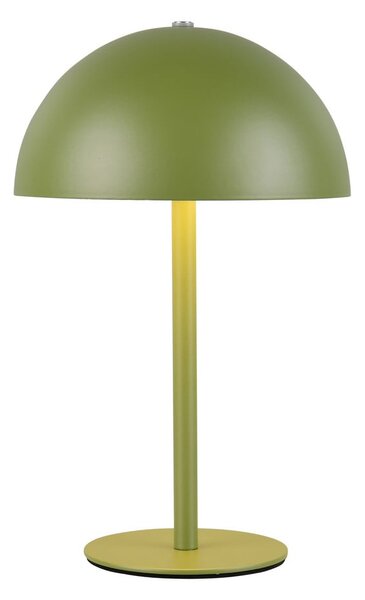 Lampada da tavolo LED verde con paralume in metallo (altezza totale 21 cm) Munoz – Reality