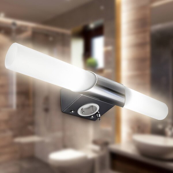 B.K. Licht Applique da parete BKL1021, Cromo / Argento, Corridoio, Metallo, Moderno, Applique