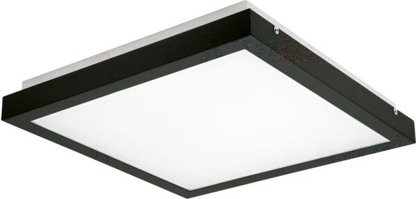 Plafoniera LED quadrata TYBIA bianco-nera 25 W, bianco neutro 2600 lm, alluminio, dimensioni: 6,5 x 32 x 32 cm, IP20, Kanlux