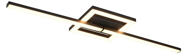 Plafoniera LED nera 16x54 cm Viale - Reality