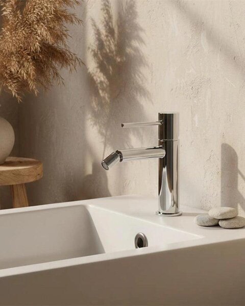 Rubinetto bidet senza scarico in ottone cromato Memo