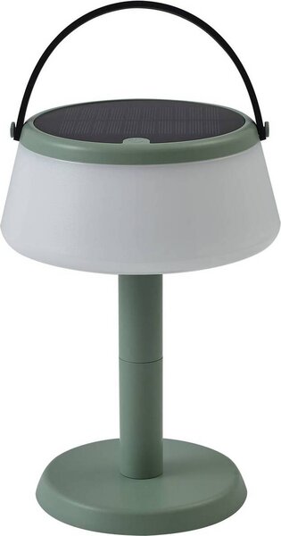 Lindby LED lampada solare da tavolo Mikkel, verde, dimmerabile