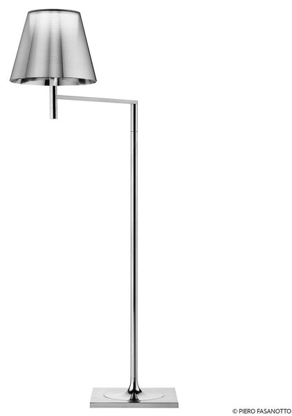 FLOS KTribe F1 lampada da terra, argento metallico