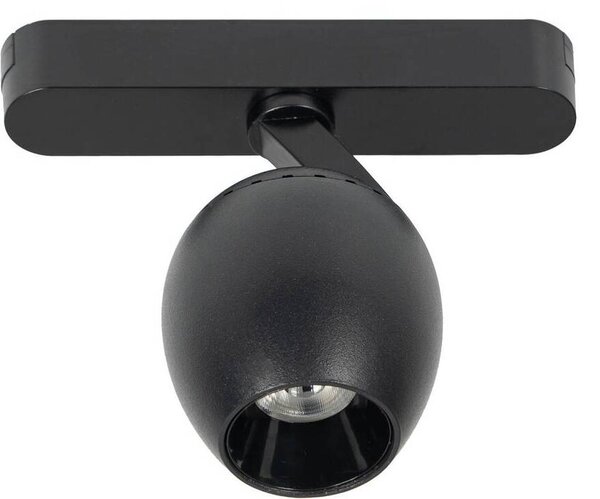 Lindby Faretto LED 48 V Lumaro, nero, Ø 6,2 cm, dimmerabile